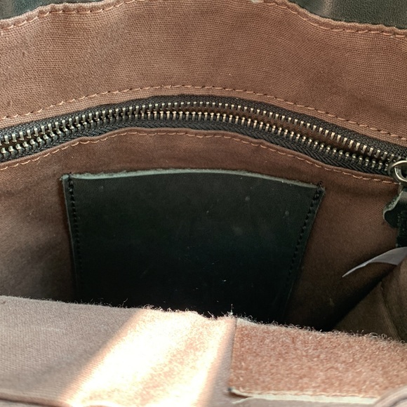 POL Hunter Green Leather Backpack - Picture 9 of 10